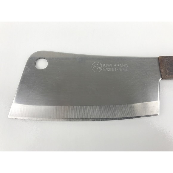 Kiwi Brand Mini Cleaver Knife Chopper Thai Made Stainless Steel Wood‎ Handle - Picture 2 of 13
